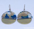Half Moon Acetate Earrings