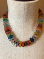 Rainbow Resin Cube Necklace