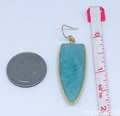 Amazonite  Shield Earrings