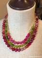 Multi-strand Agate Necklace