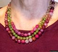 Multi-strand Agate Necklace