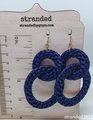 Double Hoop Rattan Earrings