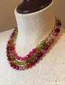 Multi-strand Agate Necklace