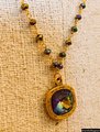Crystal Volcano And Pyrite Necklace