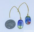 Stripey Glass Earrings