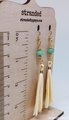 Dramatic Jade and Raffia Earrings