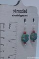 Czech Glass Flower Sterling Silver Earrings