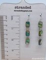 Sterling Silver Picasso Glass Earrings