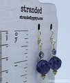 Purple Crystal Quartz and Swarovski Crystal Earrings