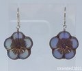 Sterling Silver Hibiscus Earrings
