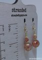 Sunstone and Czech Glass Earrings