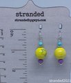 Yellow and Blue Howlite Earrings
