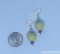 Yellow and Blue Howlite Earrings