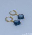 Abalone Drop Huggie Earrings