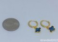 Abalone Mosaic Huggie Drop Earrings