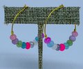 Candy Jade Hoop Earrings