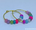 Candy Jade Hoop Earrings