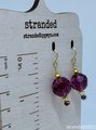 Burgundy Quartz Drop Earrings
