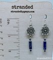 Jasper, Spinel and Sterling Earrings