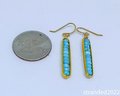 Faceted Howlite Framed Earrings