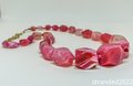 Knotted Pink Agate Necklace