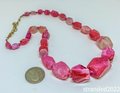 Knotted Pink Agate Necklace