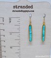 Faceted Howlite Framed Earrings