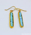 Faceted Howlite Framed Earrings