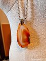 Agate Slice and Mixed Bead Necklace