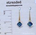 Gold Abalone Drop Earrings