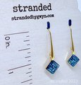 Gold Abalone Drop Earrings