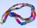 Agate Tube Necklace