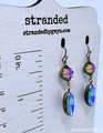 Glacier Blue and Vitrail Crystal Drop Earrings