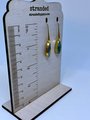Elongated Abalone Drop Earrings