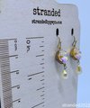 Etched Crystal and Vintage Pearl Earrings