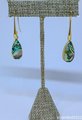 Elongated Abalone Drop Earrings