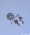 Etched Crystal and Vintage Pearl Earrings