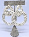 Double Hoop Rattan Earrings