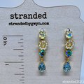 Hand-Set Crystal Daisy Drop Earrings