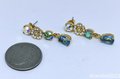 Hand-Set Crystal Daisy Drop Earrings