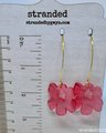 Acetate Flower Splash Earrings