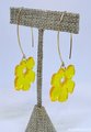 Acetate Flower Splash Earrings