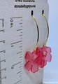 Acetate Flower Splash Earrings