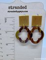 Tortoise Quatrefoil Acetate Earrings
