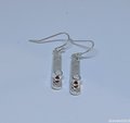 Crystal and Sterling Silver Stick Earrings