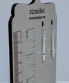 Crystal and Sterling Silver Stick Earrings