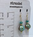 Melon-cut Czech Glass Bead Earrings