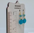 Tranquil Blue Glass Earrings