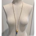 Kyanite Spike and Freshwater Pearl Necklace
