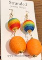 Chic Threaded Bead Earrings